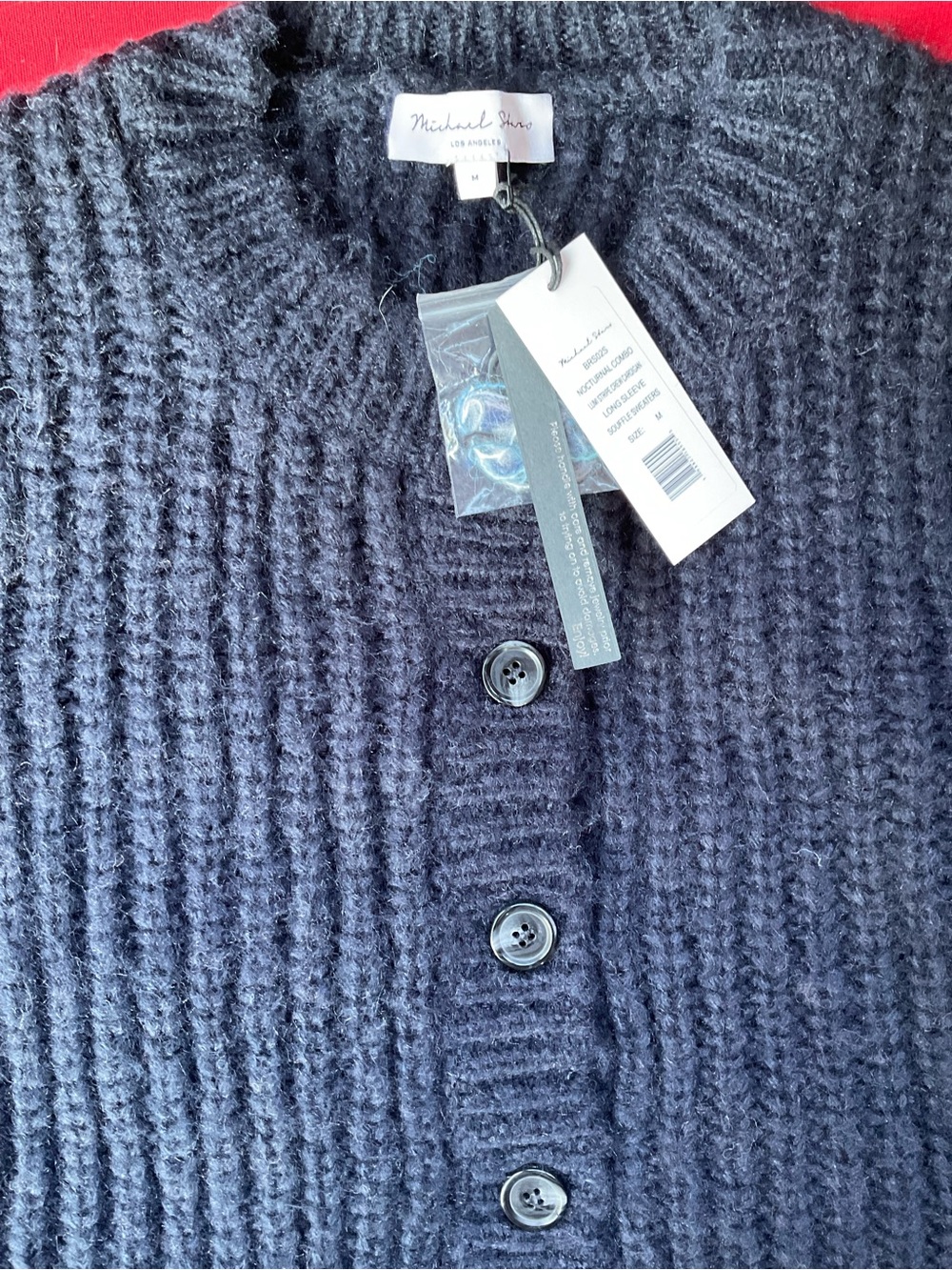 Michael Stars Lumi Striped Crew Cardigan - Picture 2 of 8